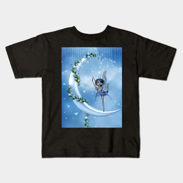 Dancing on the moon Kids T-Shirt by Nicky2342